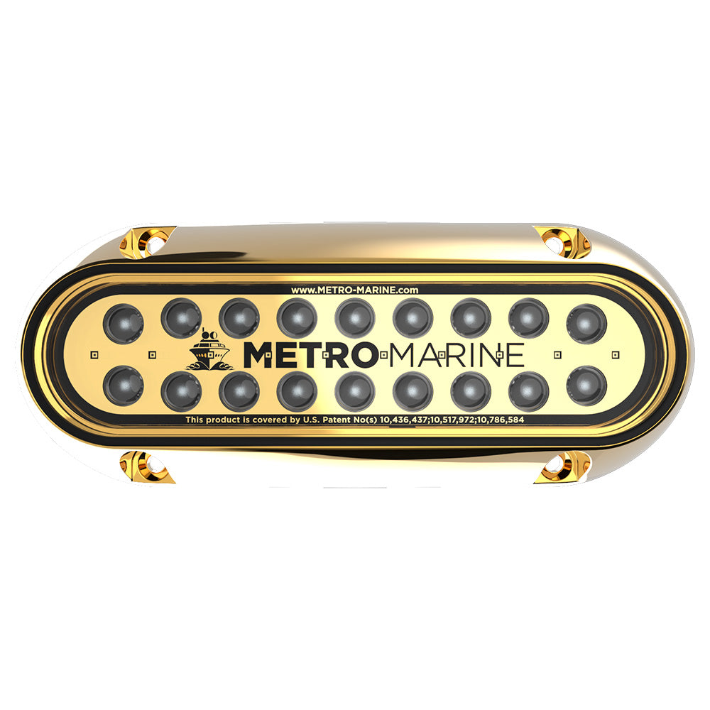 Metro Marine HighOutput Elongated Underwater Light wIntelligent Monochromatic LEDs Aqua 90 Beam FBME1HA390