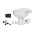 Jabsco Quiet Flush E2 Fresh Water Toilet Regular Bowl  12V  Soft Close Lid 380454192RSP