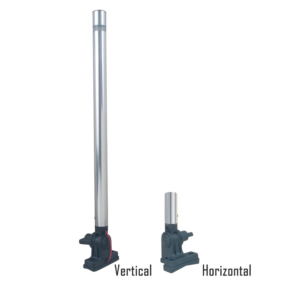 Perko 24 Folding Mount Pole Light White All Round Light 1670DP2ALU