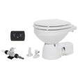Jabsco Quiet Flush E2 Fresh Water Toilet Compact Bowl  24V  Soft Close Lid 380453094RSP