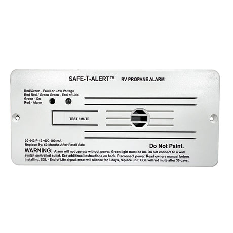 SafeTAlert 30 Series 12V RV Propane Alarm  White 30442PWT