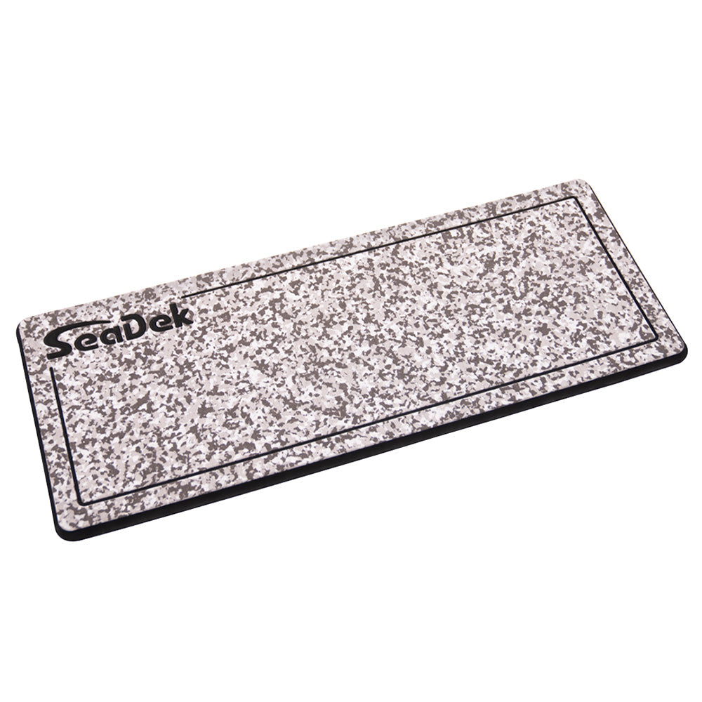 SeaDek 16 x 39 20mm Dual Density Large Helm Pad wSeaDek Logo  Brushed Texture  Snow CamoBlack 4064mm x 9906mm x 20mm