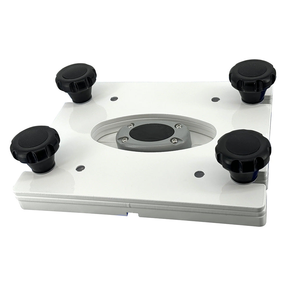 Seaview Removable Base fPedestal Mounts w7x7 Base Plate White PMRB7