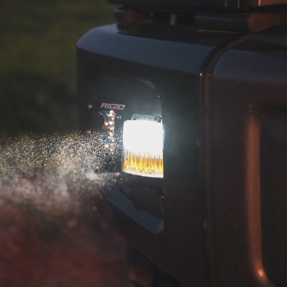 RIGID Industries DSeries LED SAE Fog Beam YellowWhite Set of 2 50482