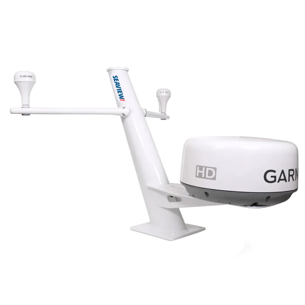 Seaview 30 Tapered Closed Dome Aft Leaning Radar Mount wRemovable Spreaders 10x10 Base Plate PMA100SV2