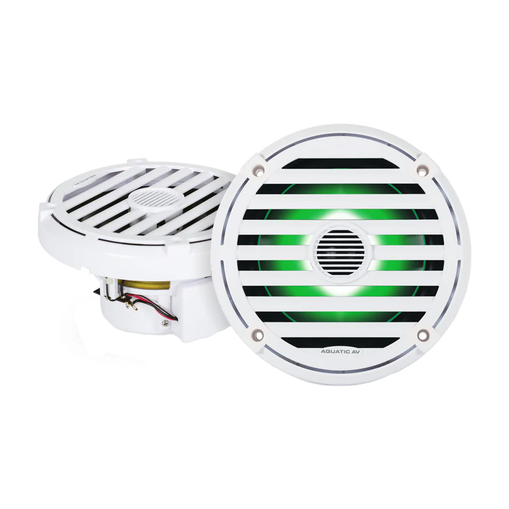 Aquatic AV ELITE 65 RGB Speakers White Pair EL423