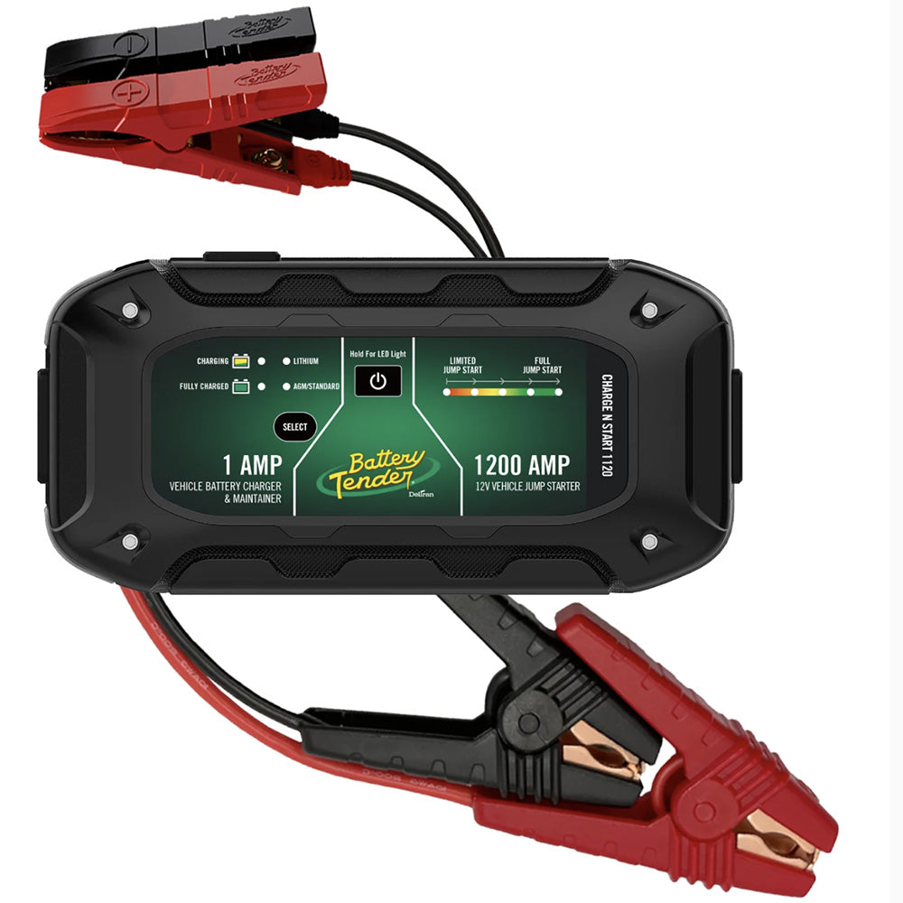 Battery Tender Charge N Start 1120 1 Amp Battery Charger 1200 Amp Jump Starter 0307012WH