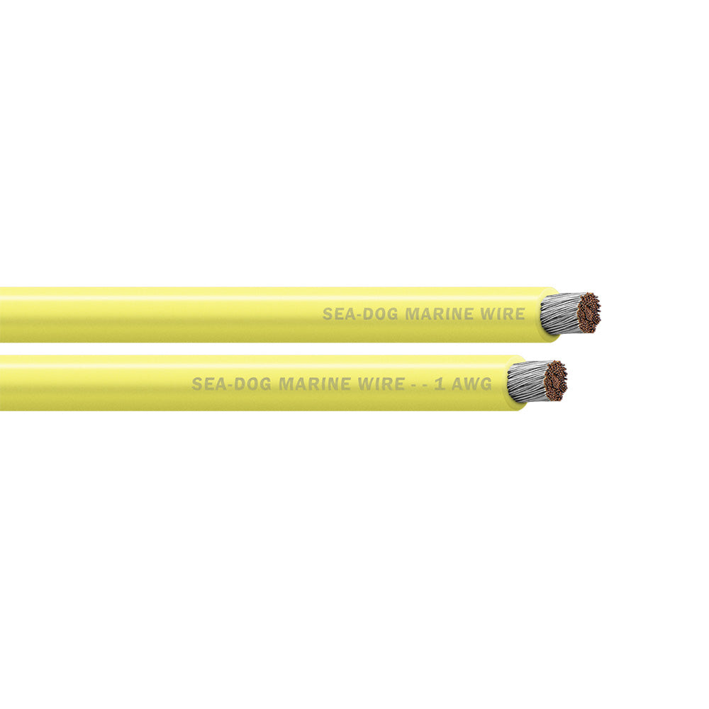 SeaDog 1 AWG Yellow Battery Cable 300 8001035
