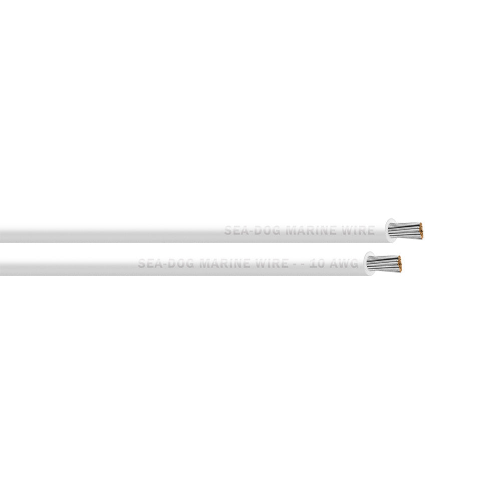 SeaDog 10 AWG White Primary Wire 500 8010057