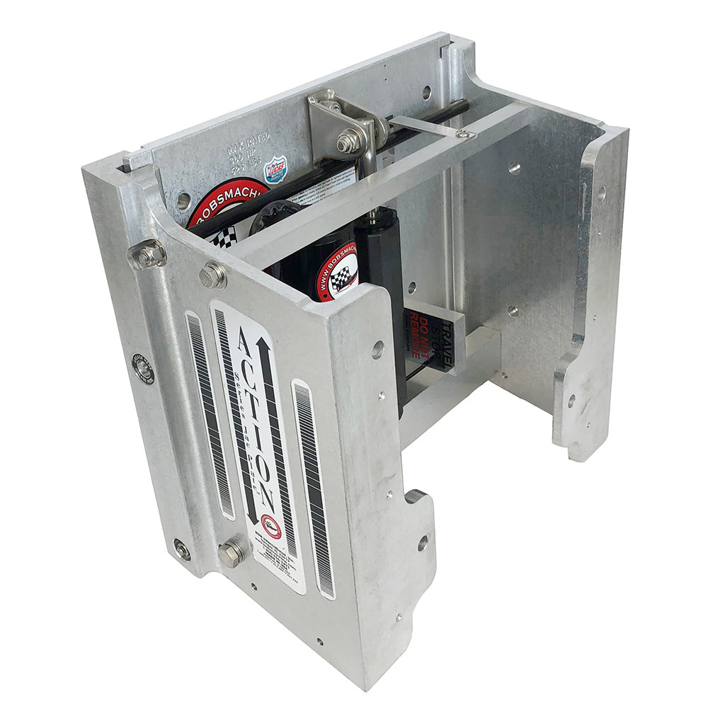 Bobs Machine 8 Setback Action Series Hydraulic Jack Plate Silver 100108001NOPCNOSPNNG