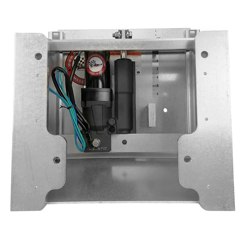 Bobs Machine 2 Setback Action Series Hydraulic Jack Plate Silver 100112112NOPCNOSPNNG