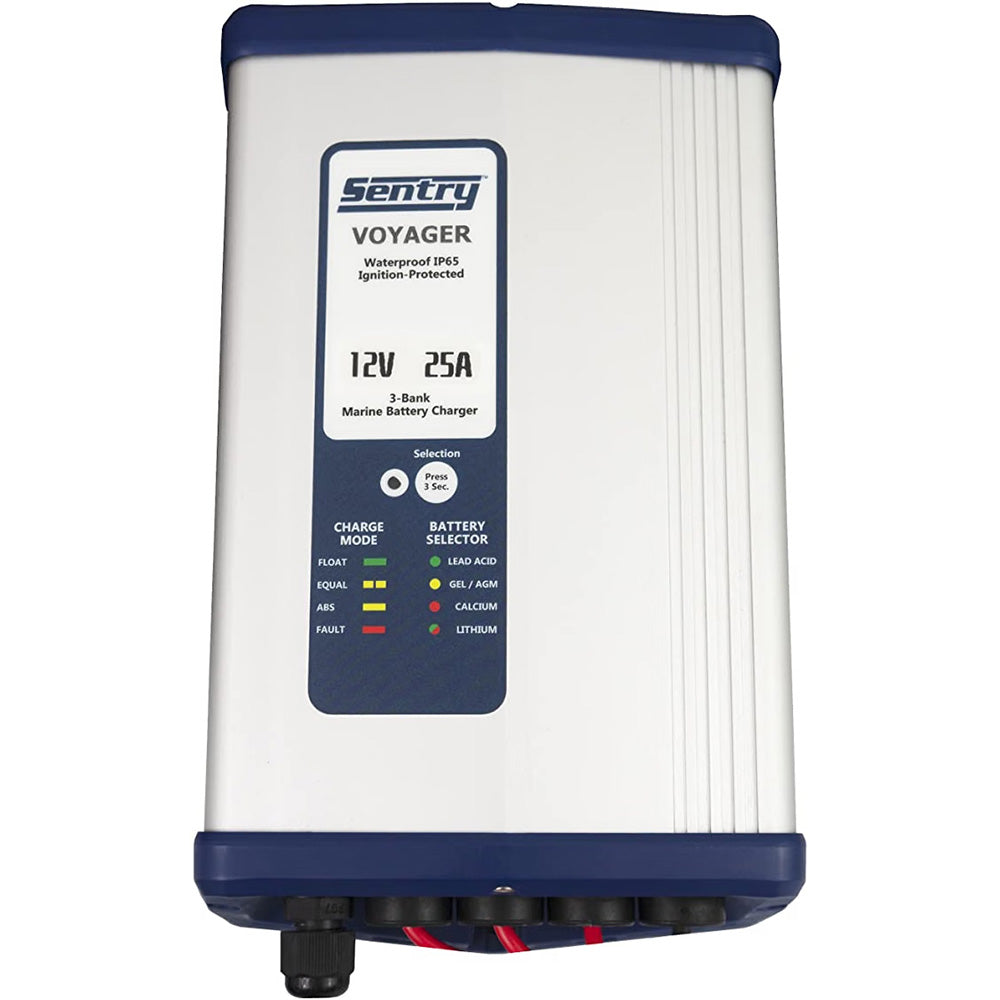 Sentry Voyager Battery Charger 12V 25A 115230V Input 3 Bank SV12253XJ