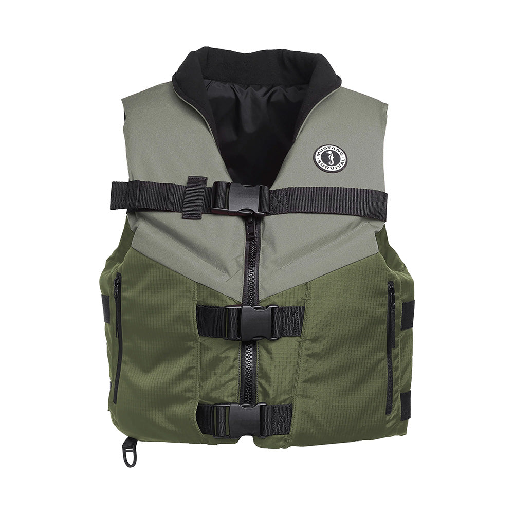 Mustang Accel Foam Vest GreenGrey Large MV4627833L