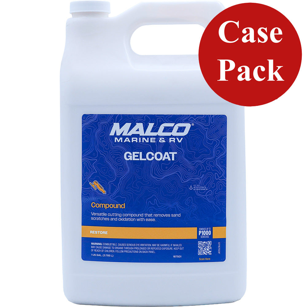 Malco GelCoat Compound 1 Gallon Case of 4 167501CASE