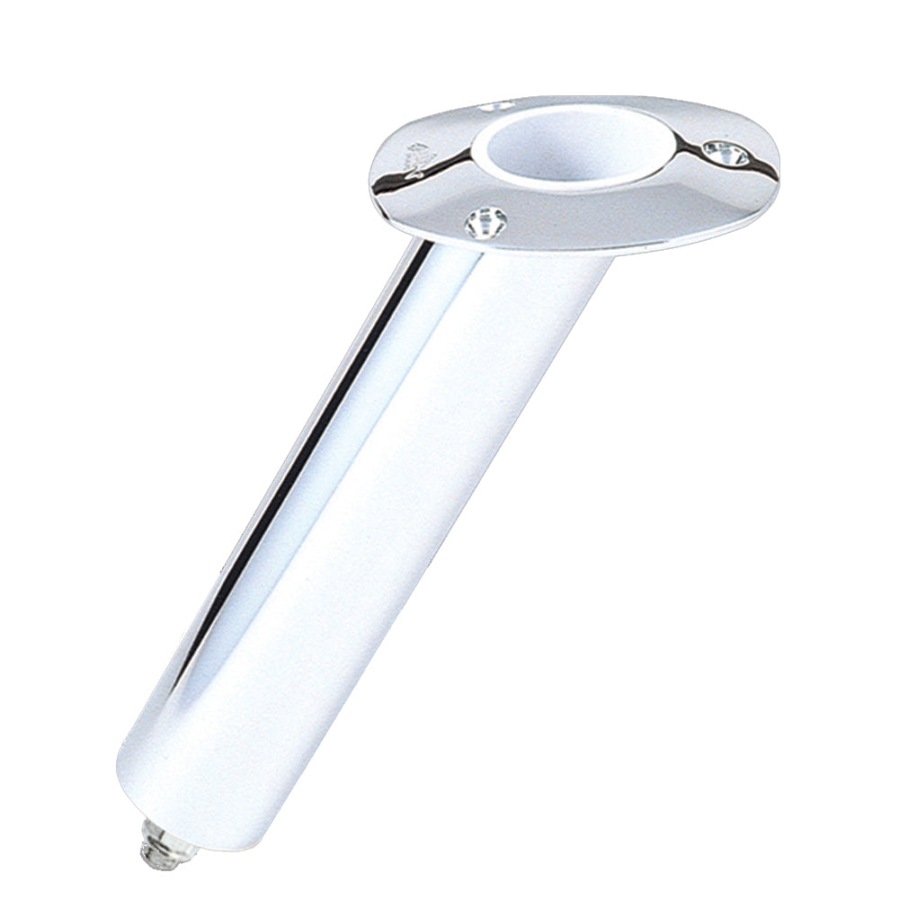 Lees 30 Degree Stainless Steel Swivel Base Flush Mount Rod Holder 225 OD X 105 Tube RH575
