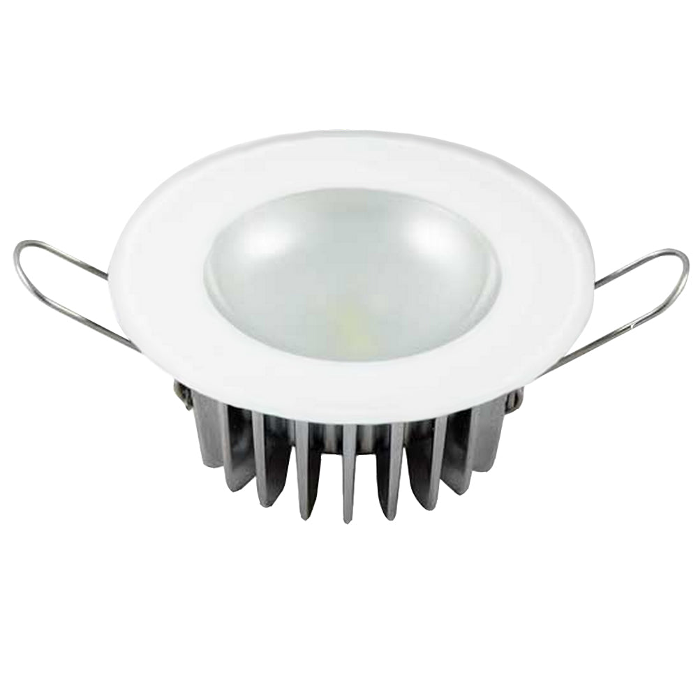 Lumitec Mirage Flush Mount Down Light Glass FinishNo Bezel 4Color RedBluePurple Non Dimming wWhite Dimming 113190