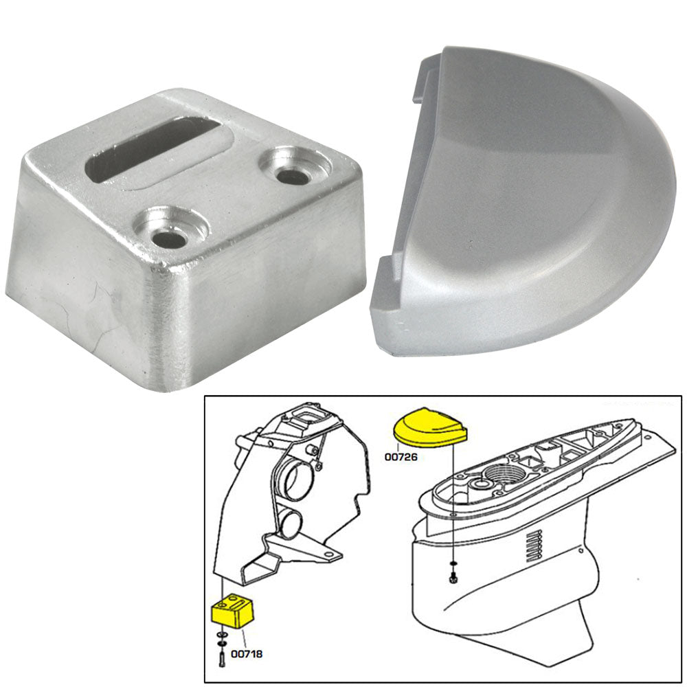 Tecnoseal Anode Kit wHardware Volvo SX Magnesium 20708MG
