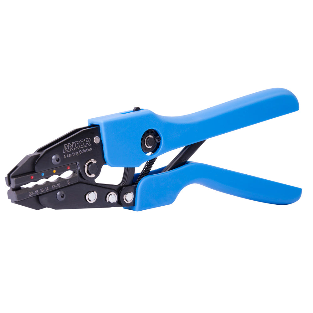 Ancor Single Crimp Ratchet Tool f228 AWG Heatshrink Vinyl Nylon Insulated Terminals Connectors 703010