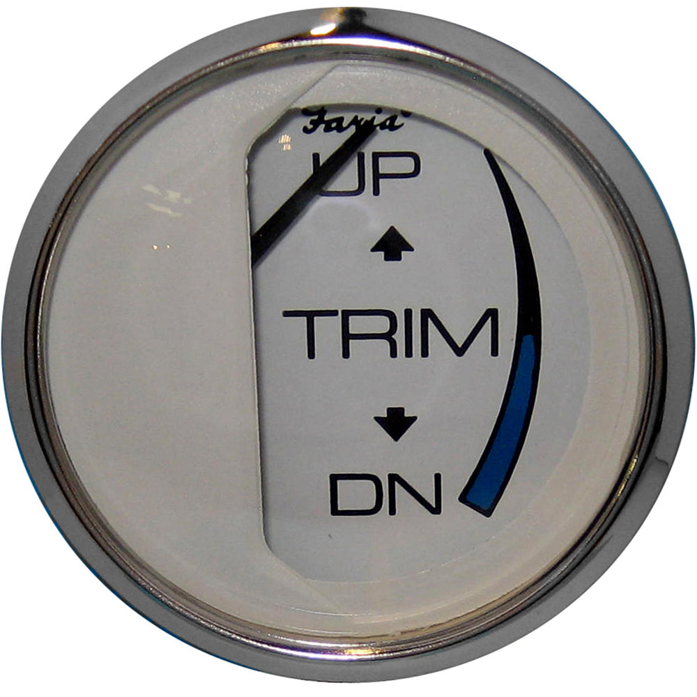 Faria Chesapeake White SS 2 Trim Gauge Mercury Mariner Mercruiser Volvo DP Yamaha 01 and Newer 13807