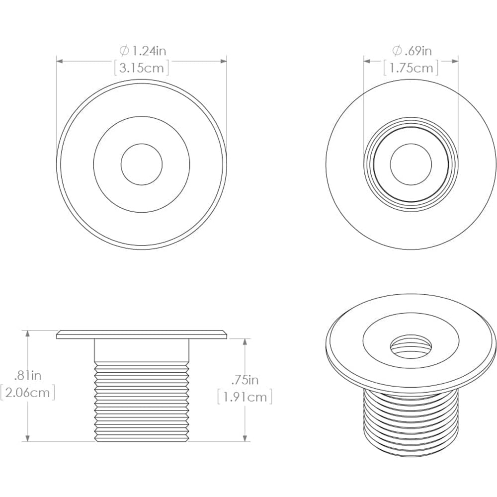 Lumitec Echo Courtesy Light Brushed Housing White Light 112203