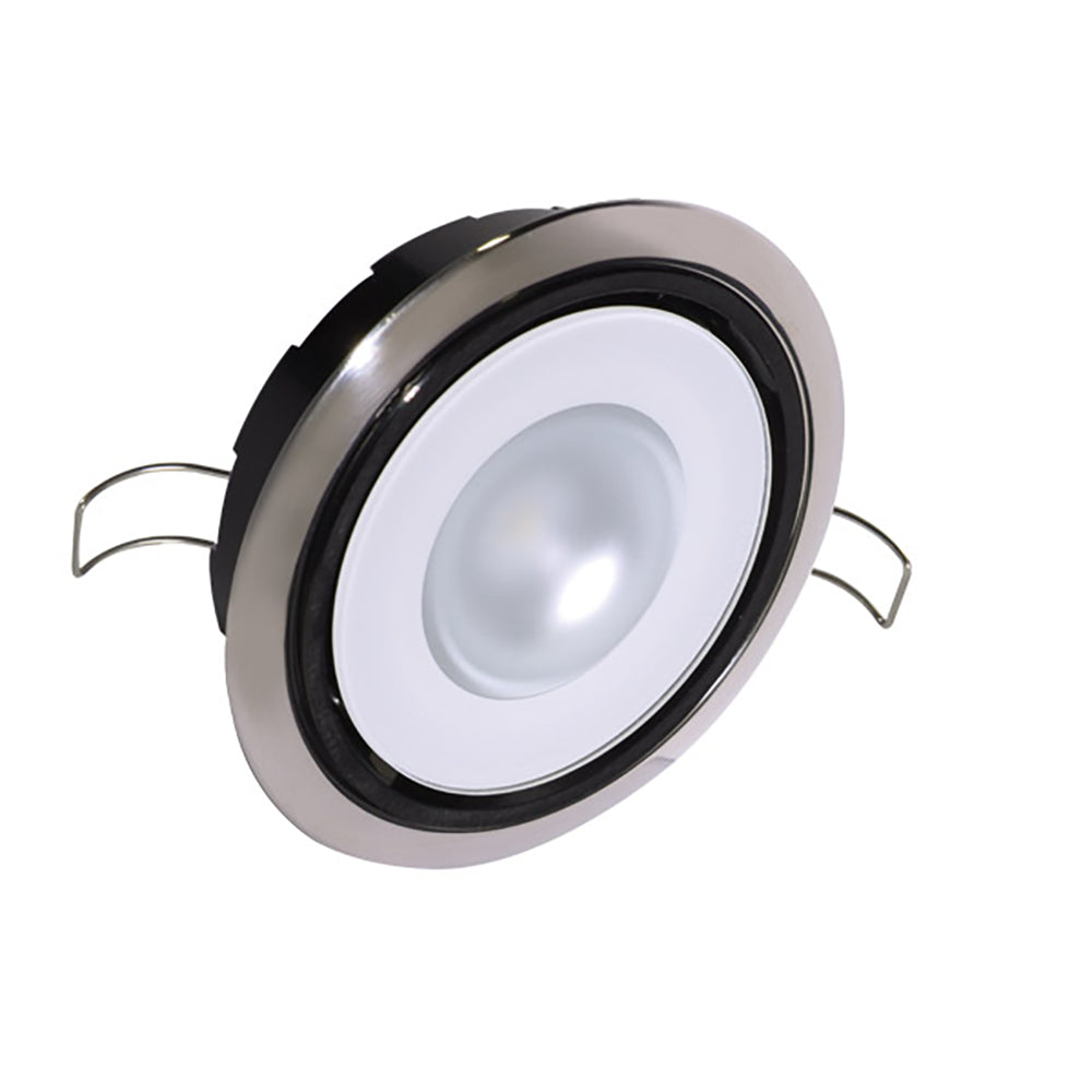 Lumitec Mirage Positionable Down Light Spectrum RGBW Dimming Polished Bezel 115117