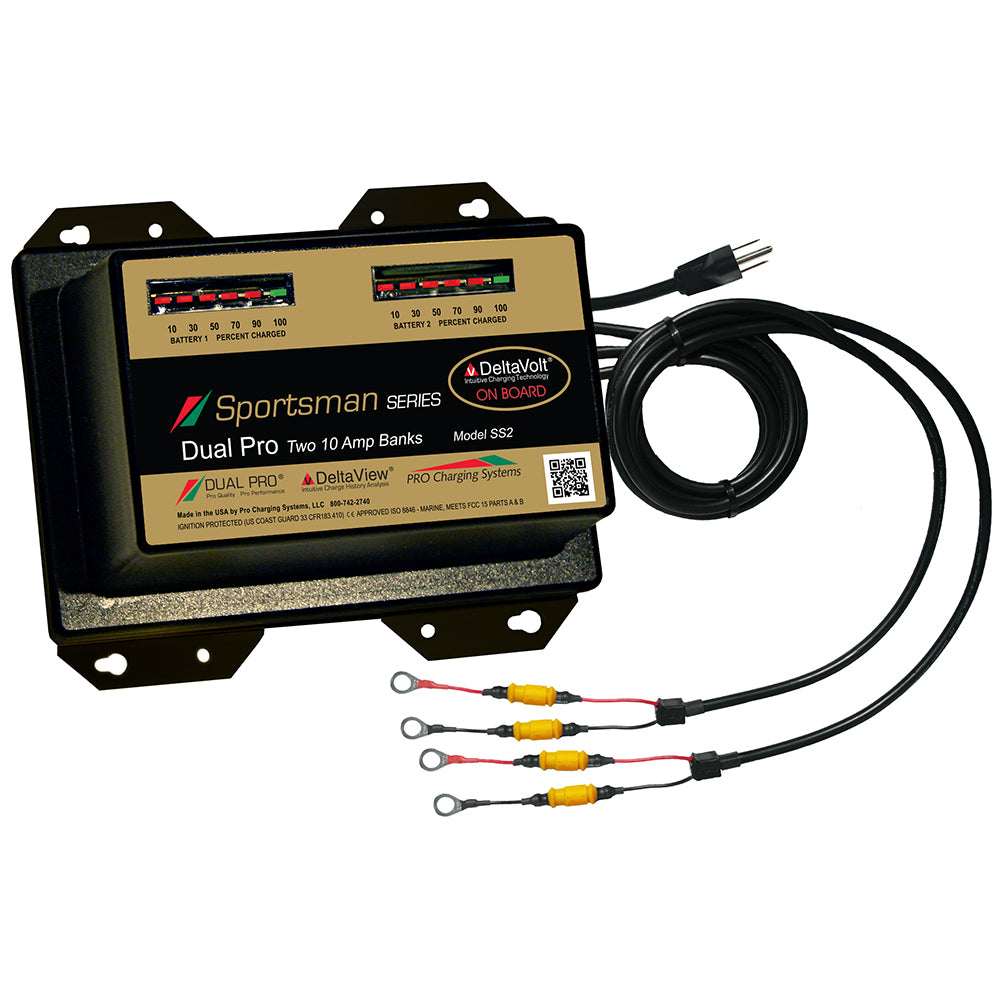 Dual Pro Sportsman Series Battery Charger 20A 210ABanks 12V24V SS2