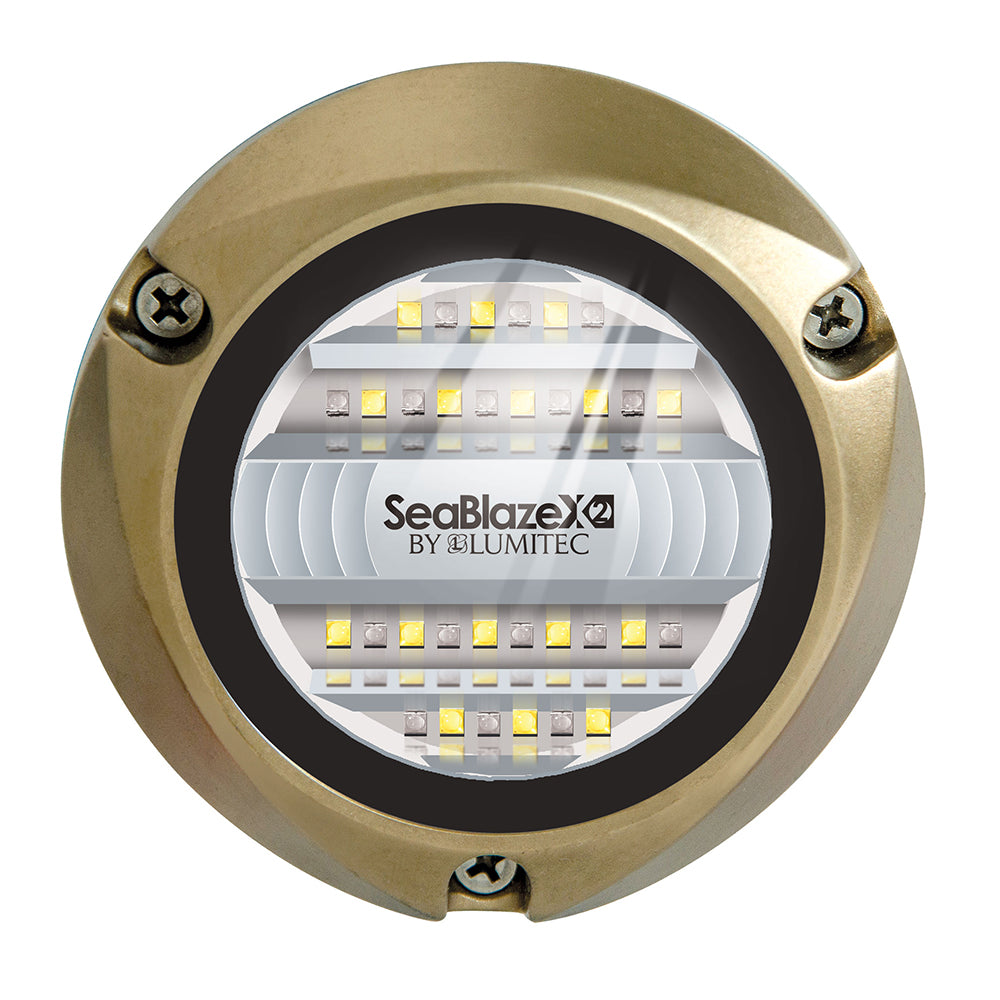 Lumitec SeaBlazeX2 LED Underwater Light Dual Color WhiteBlue 101516
