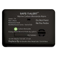 SafeTAlert 62 Series Carbon Monoxide Alarm  12V  62541Marine  Surface Mount  Black 62541MARINEBL
