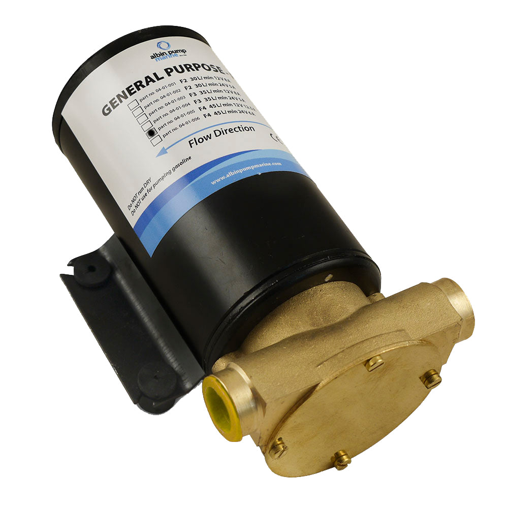 Albin Group Marine General Purpose Pump FIP F4 12 GPM 12V 0401005