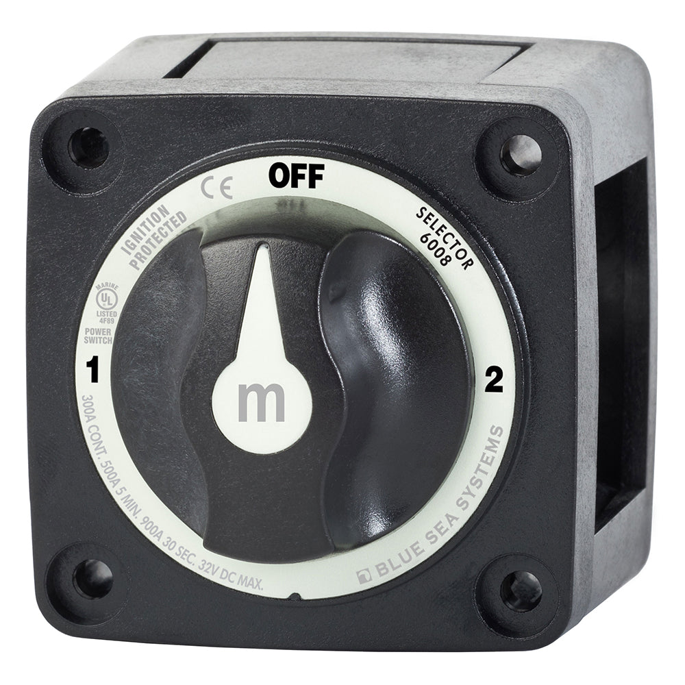 Blue Sea 6008200 mSeries Selector 3 Position Battery Switch Black 6008200