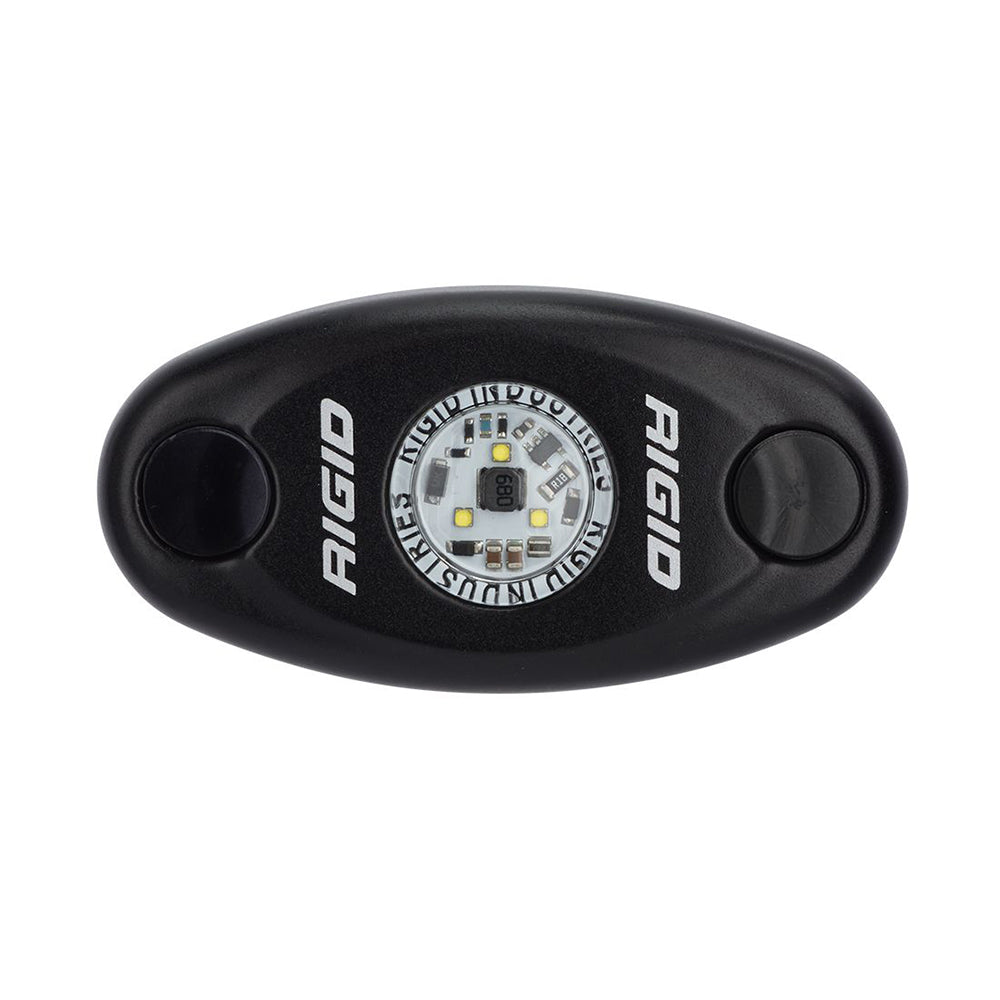 RIGID Industries ASeries Black High Power LED Light Single Cool White 480093