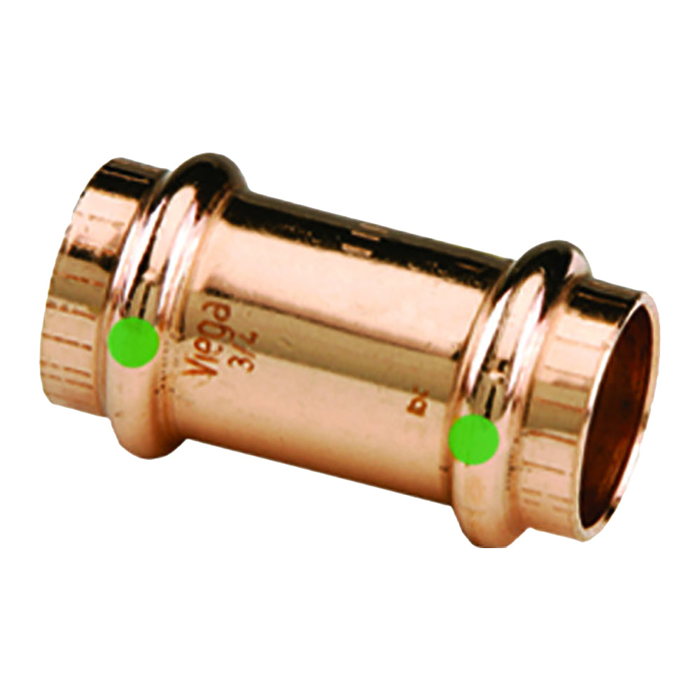 Viega ProPress 34 Copper Coupling wStop Double Press Connection Smart Connect Technology 78052