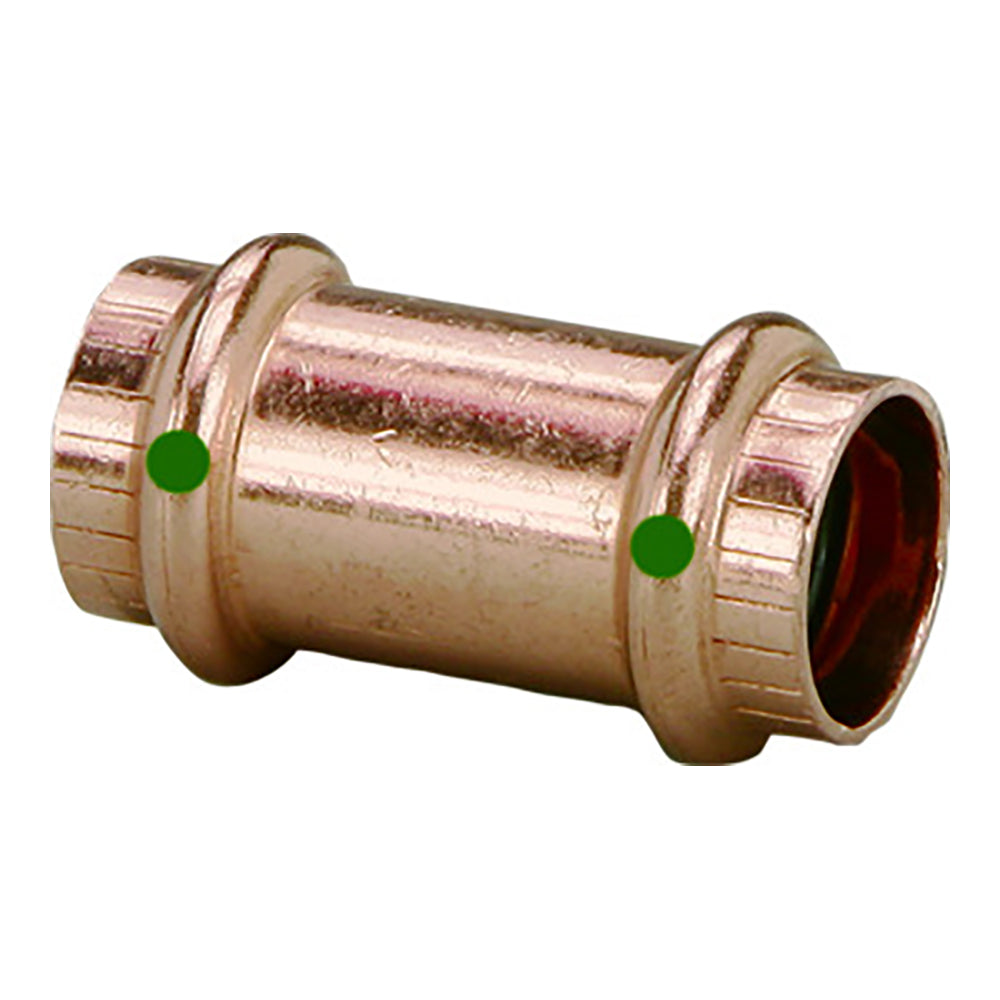 Viega ProPress 112 Copper Coupling wo Stop Double Press Connection Smart Connect Technology 78192