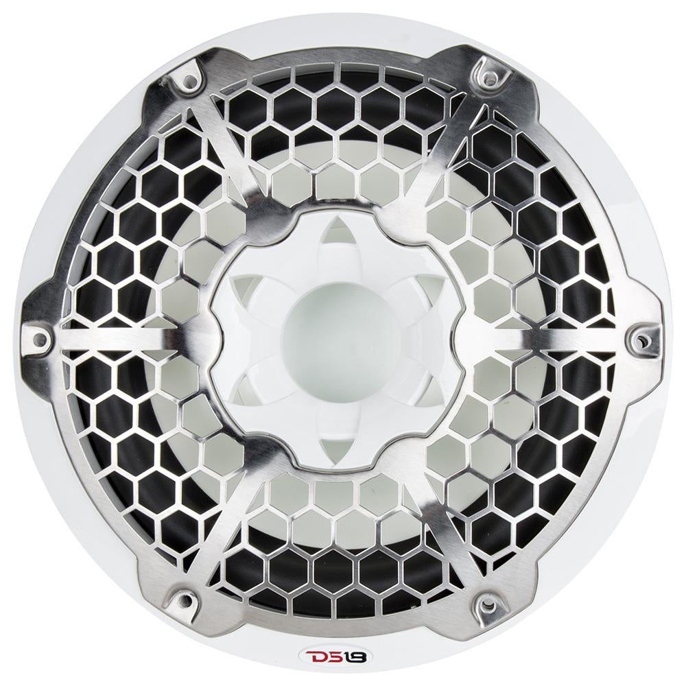 DS18 HYDRO 10 Subwoofer wRGB Lights 600W White NXL10SUB