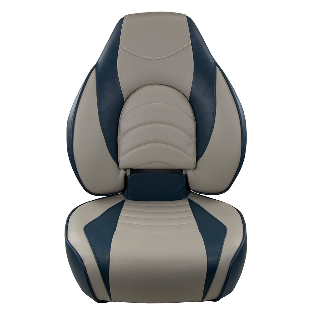 Springfield Fish Pro High Back Folding Seat BlueGrey 10416311