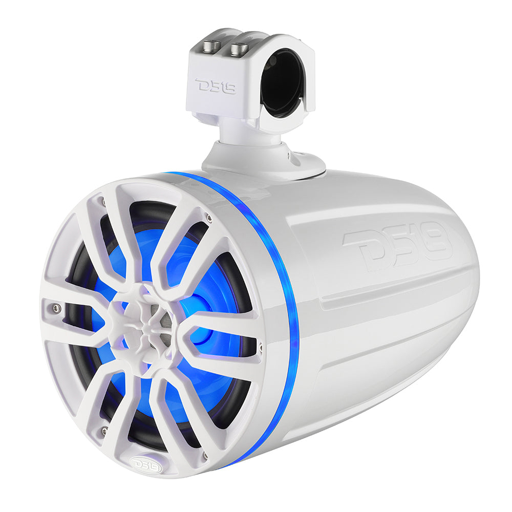 DS18 X Series HYDRO 65 Wakeboard Pod Tower Speaker wRGB LED Light 300W White NXLX6TPWH