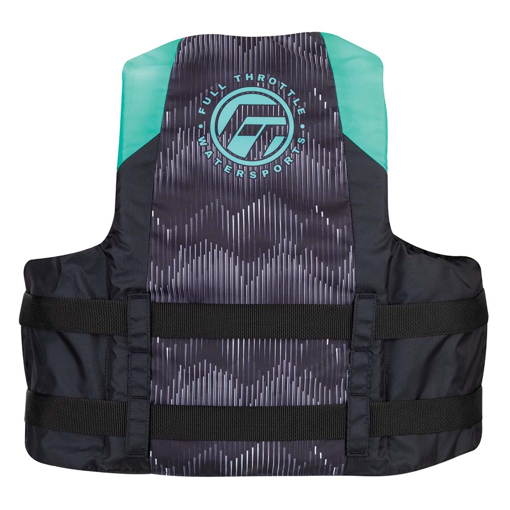Full Throttle Adult Nylon Life Jacket LXL AquaBlack 11220050505022