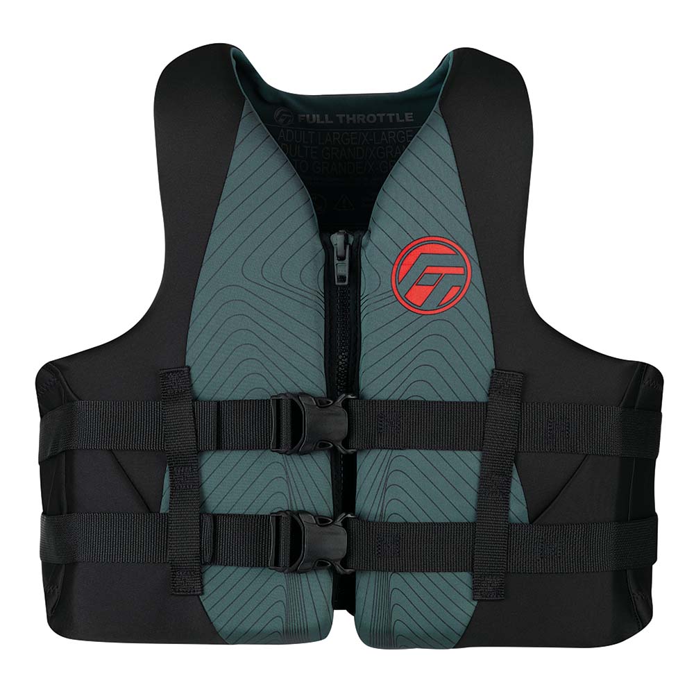 Full Throttle Adult RapidDry Life Jacket 2XL4XL GreyBlack 14210070108022