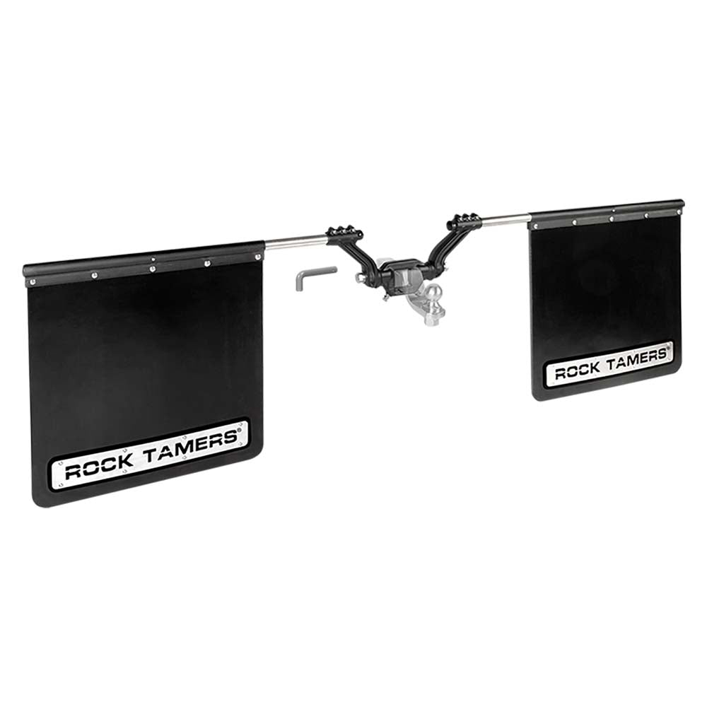 ROCK TAMERS 2 Hub Mudflap System Matte BlackStainless 00108