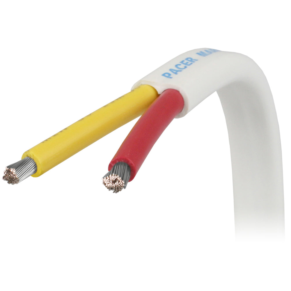 Pacer 62 AWG Safety Duplex Cable Flat Cable RedYellow 100 W62RYW100