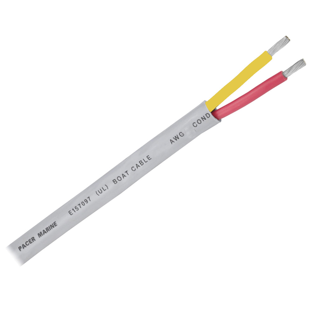 Pacer 162 AWG Round Safety Duplex Cable RedYellow 100 WR162RYW100