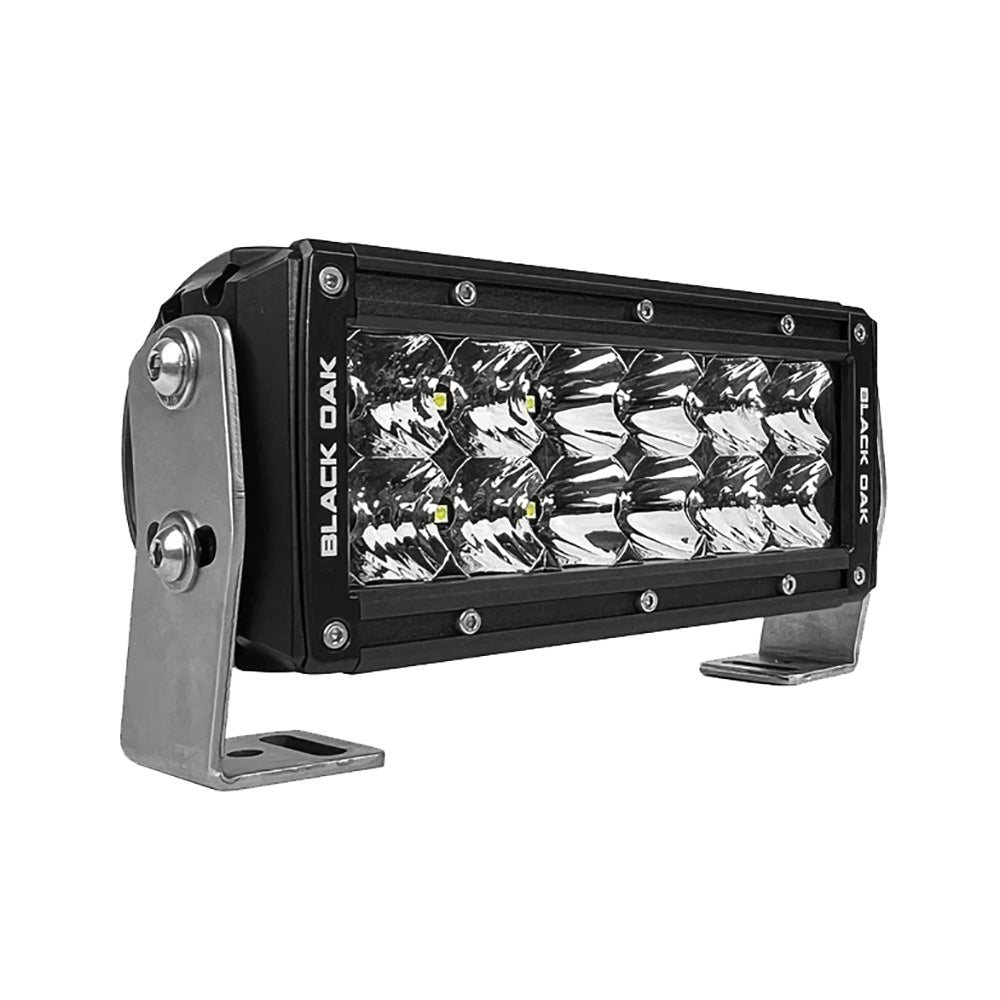 Black Oak Pro Series 30 Double Row 6 LED Light Bar Combo Optics Black Housing 6CD5OS