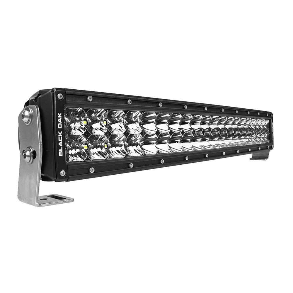 Black Oak Pro Series 30 Double Row 20 LED Light Bar Combo Optics Black Housing 20CD5OS