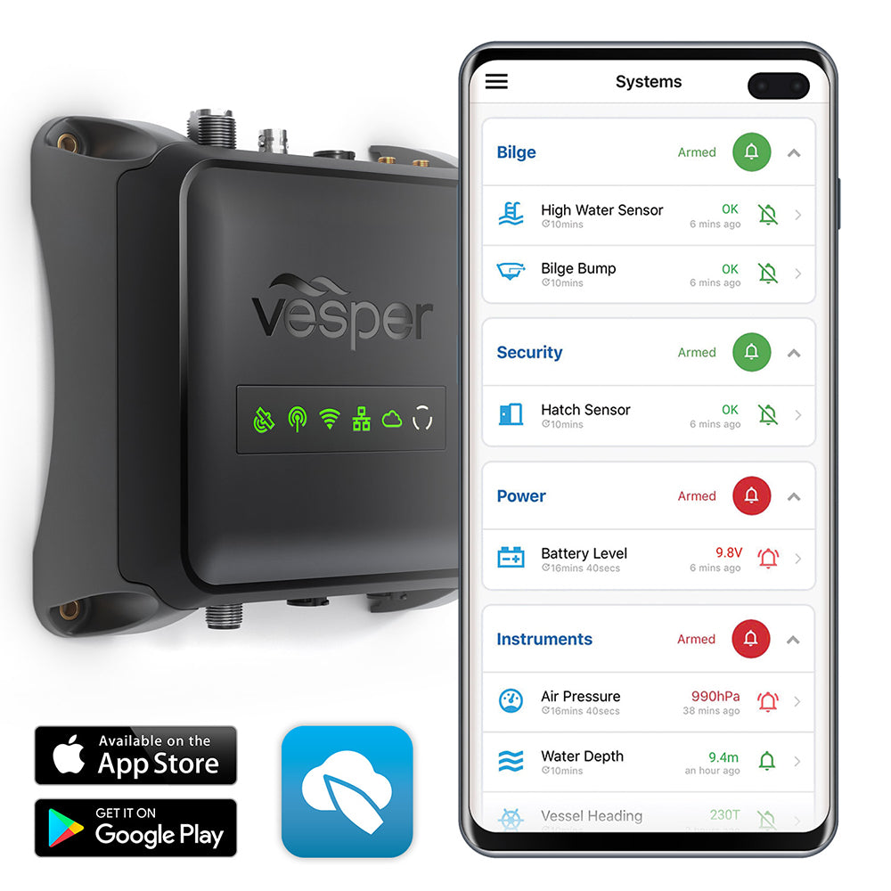Vesper Cortex M1 Full Class B SOTDMA SmartAIS Transponder wRemote Vessel Monitoring Works Worldwide 0100281520