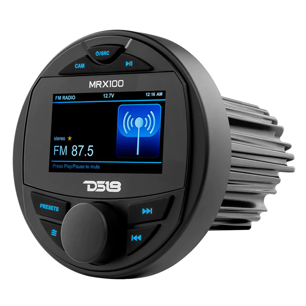 DS18 MRX100 2 Zone Marine Head Unit wTFT LCD Screen 4x50 Watts Max MRX100