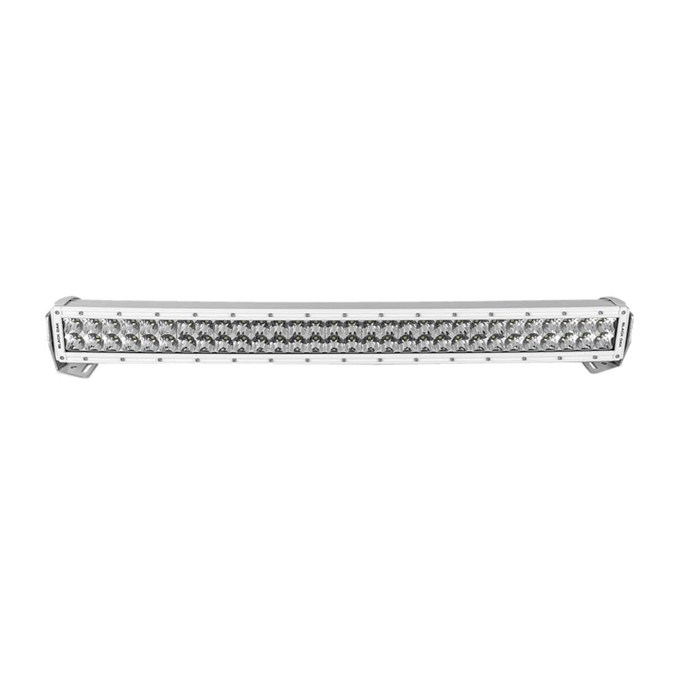 Black Oak 30 Marine Curved Double Row LED Light Bar Spot Optics White Housing Pro Series 30 30SCMD5OS