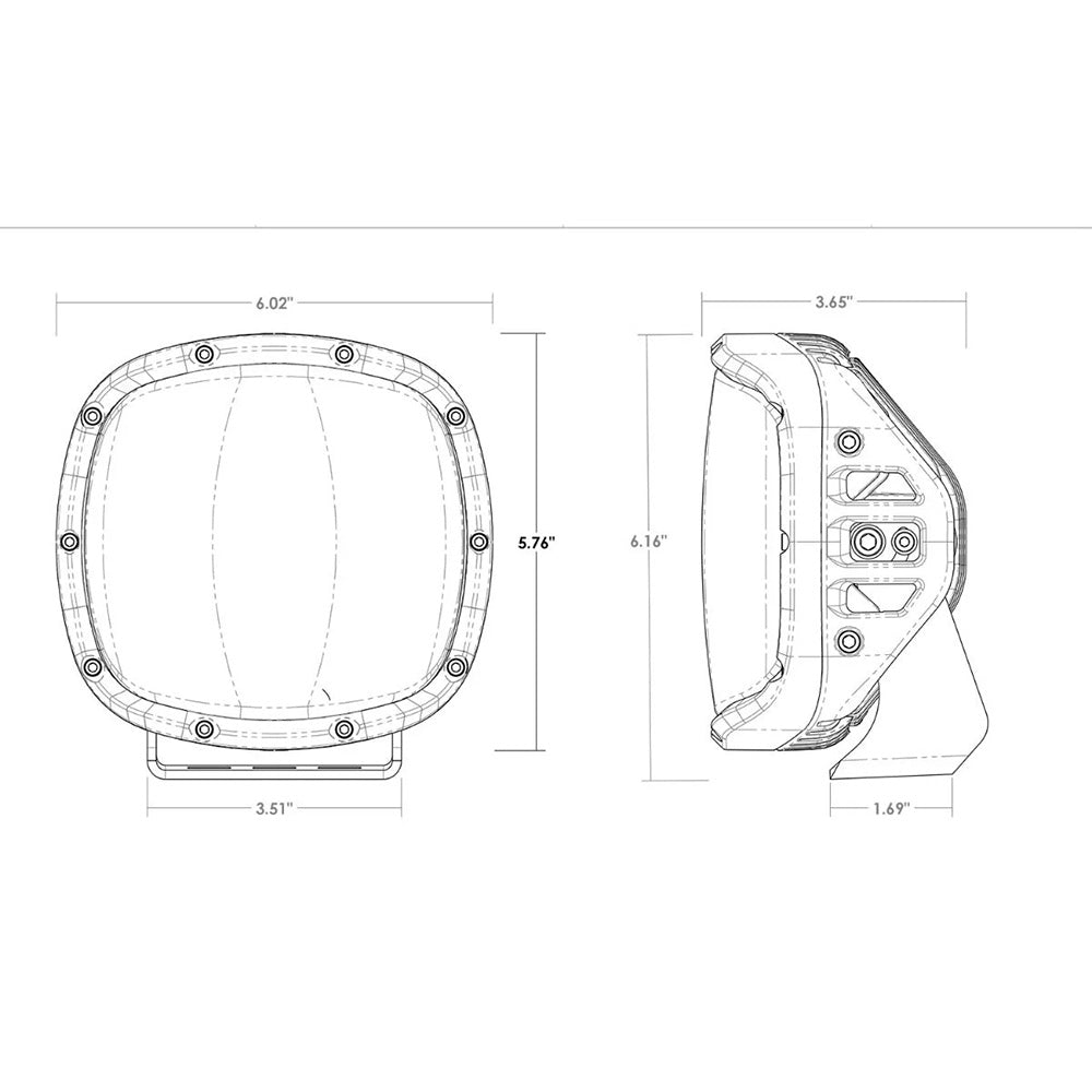 RIGID Industries Adapt XP wAmber Pro Lens Pair 300515