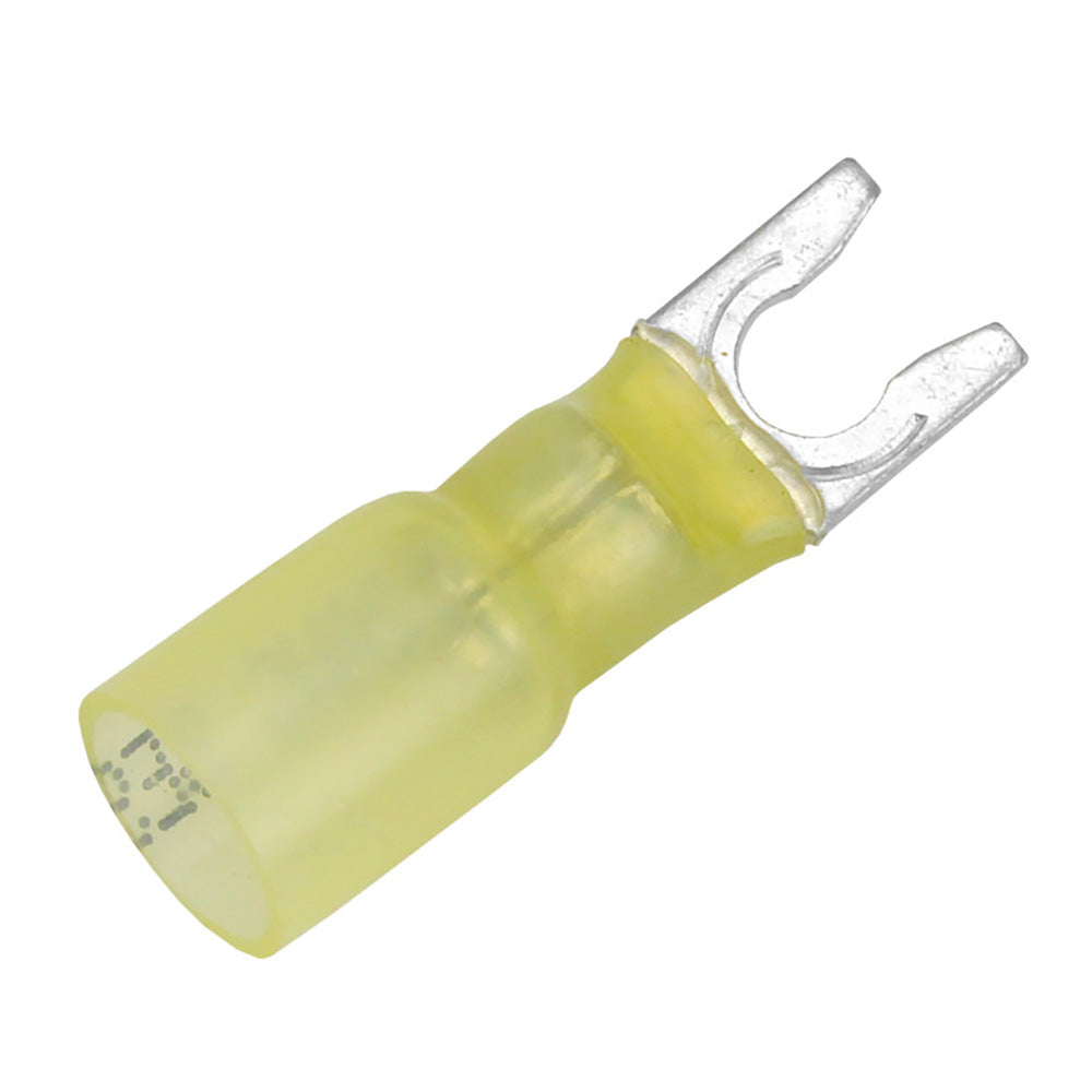 Pacer 1210 AWG Heat Shrink Spade Terminal 10 Stud Size 100 Pack TE1010SLF100