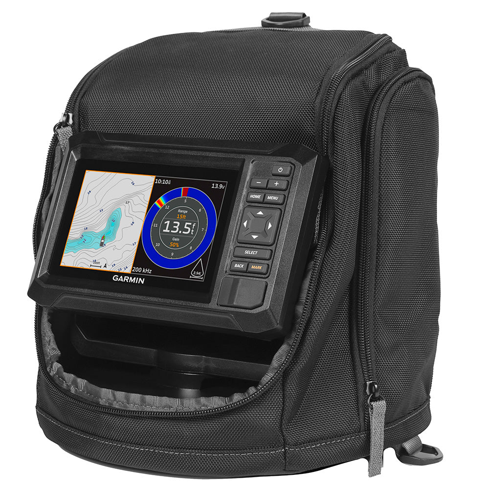 Garmin ECHOMAP UHD2 Keyed 5 cv Ice Fishing Bundle wECHOMAP UHD2 53cv Dual BeamIF Transducer 0100259035