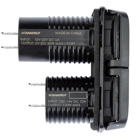 Scanstrut Flip Pro Multi  Dual USBC  12V Power Socket SCMULTIF1